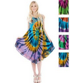 Indian Tie Dye Dress with Sequins and Embroidery